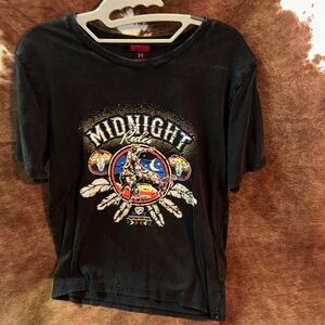 Midnight Rider Black Graphic Short Sleeve Tee